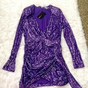 Sparkly purple dress